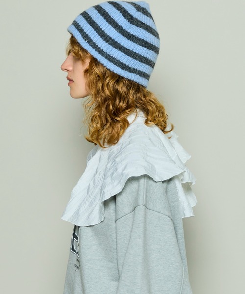 MAISON SPECIAL（メゾンスペシャル）の「Donguri Beanie / どんぐりビーニー（ニットキャップ/ビーニー・レディース・ブルー/グレー/ブラック/ピンク・FREE）」の6枚目の写真