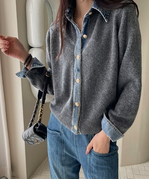 ◎yukiさま専用◎マチャット⭐︎キルティングドッキング ニット