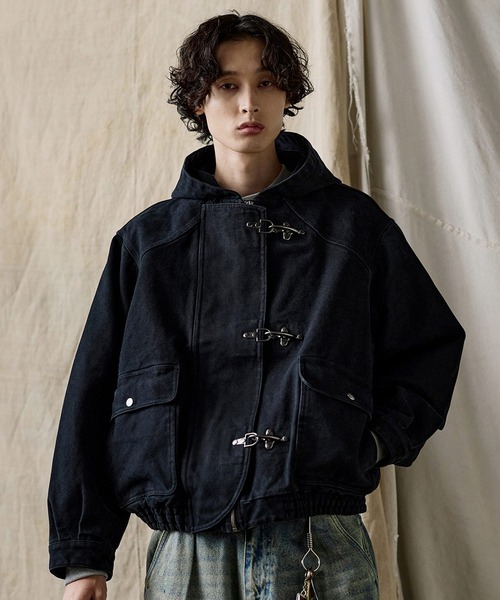 ガッチマンパーカー　Mサイズ ヴィンテージライク ヘビーウェイト ファイヤーマン ジップパーカー