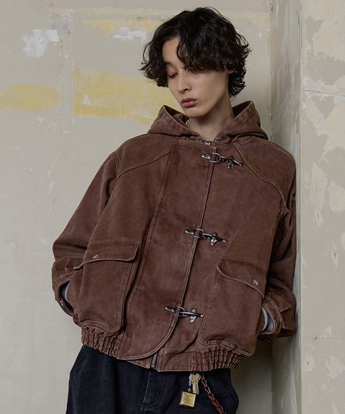 ヴィンテージライク ヘビーウェイト ファイヤーマン ジップパーカー