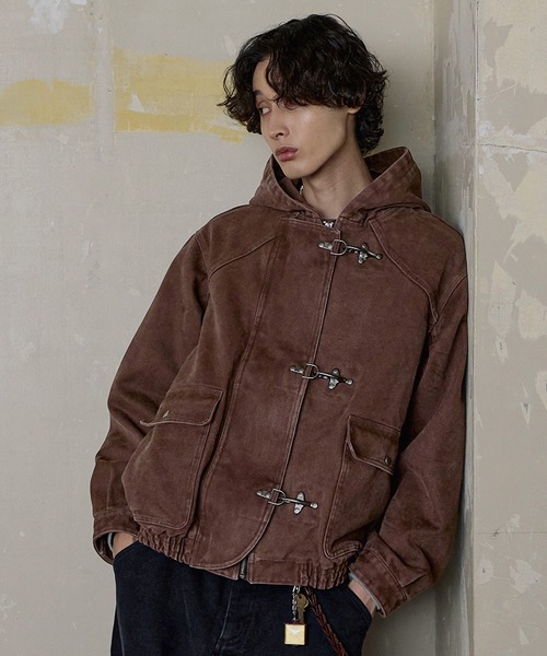 ヴィンテージライク ヘビーウェイト ファイヤーマン ジップパーカー