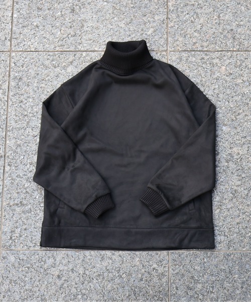 KEBOZ 24年製 フリースベスト オーバーサイズ 刺繍ロゴ ブラック