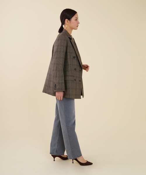 marmors（マルモア）の「【marmors】double tailored jacket（テーラードジャケット・レディース・ブラウン/チャコールグレー/マルチ・36）」の14枚目の写真