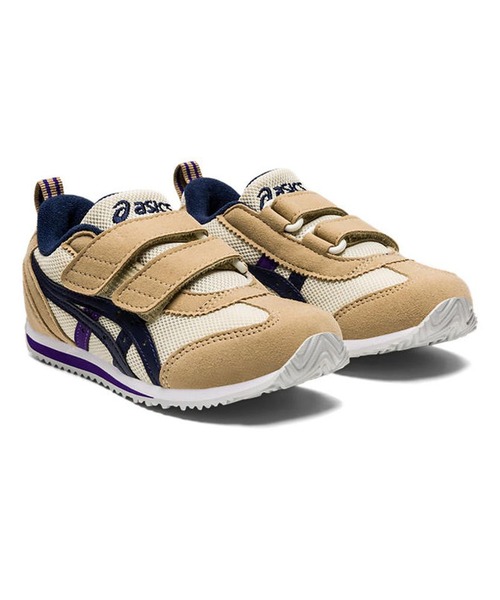 SUKUSUKU（スクスク）の「asics kids SUKU2/アシックスキッズ スクスク キッズ スニーカー ベルクロ 足育 IDAHO MINI 4 300（スニーカー・キッズ・ピンク/ベージュ/ネイビー/ライトブルー・18.0cm/19.0cm/22.0cm/21.0cm/20.0cm/17.0cm）」の2枚目の写真