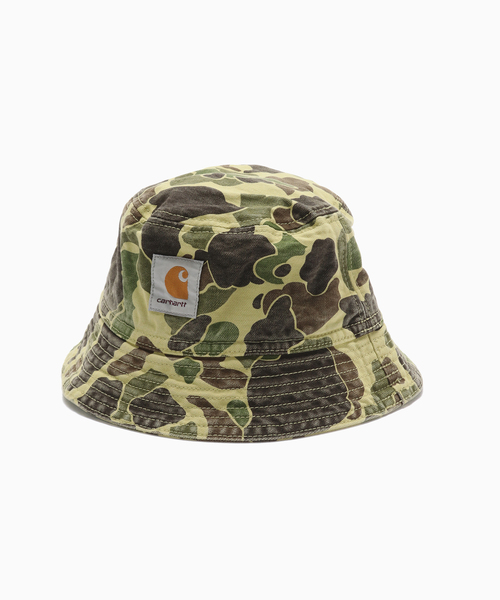 Carhartt WIP（カーハートダブリューアイピー）の「CARHARTT WIP / カーハート ダブリューアイピー DUCK BUCKET HAT（ハット・メンズ・カーキ/チャコールグレー・FREE）」の2枚目の写真