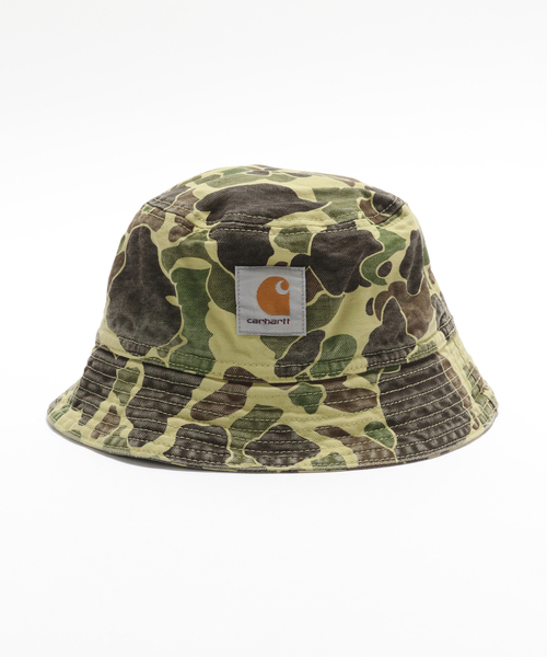 Carhartt WIP（カーハートダブリューアイピー）の「CARHARTT WIP / カーハート ダブリューアイピー DUCK BUCKET HAT（ハット・メンズ・カーキ/チャコールグレー・FREE）」の3枚目の写真
