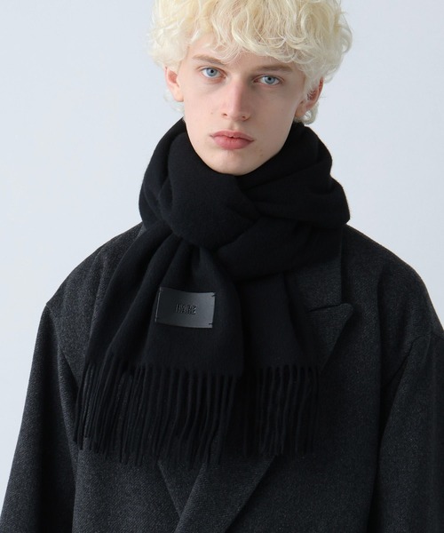 HARE（ハレ）の「カシミヤウールマフラー(HARE)（マフラー・メンズ・グレー/ブラック/レッド/ブルー・FREE）」の5枚目の写真
