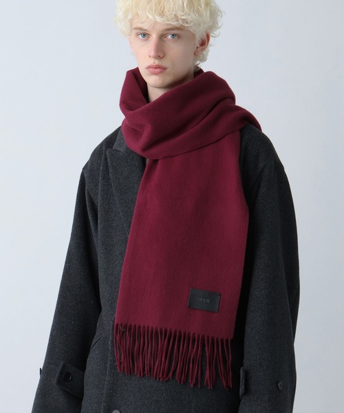 HARE（ハレ）の「カシミヤウールマフラー(HARE)（マフラー・メンズ・グレー/ブラック/レッド/ブルー・FREE）」の15枚目の写真