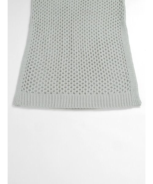:ETHROF(イーサオブ)の「BACK OPEN MESH KNIT DRESS(ニット/セーター・レディース・ブラック/グレー・FREE)」の21枚目の写真