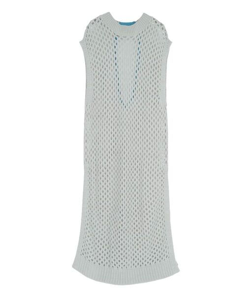 :ETHROF(イーサオブ)の「BACK OPEN MESH KNIT DRESS(ニット/セーター・レディース・ブラック/グレー・FREE)」の16枚目の写真