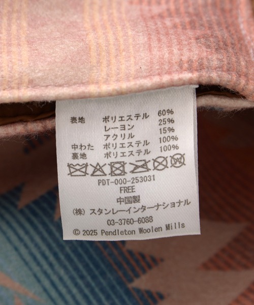 PENDLETON（ペンドルトン）の「PENDLETON ペンドルトン FLANNEL MUFFLER ネイティブパターン フランネル 中綿入り マフラー（マフラー・レディース・チャコール/ベージュ・FREE）」の10枚目の写真