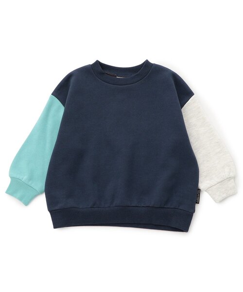 BREEZE(ブリーズ)の「【WEB限定/裏起毛】あったか無地ボーダートレーナー(スウェット・キッズ・ブラック/ブルー/その他12/ブラウン/ピンク/グリーン/キャメル/オレンジ/ミント/その他11・90/100/110/120/130/140/150/160)」の9枚目の写真