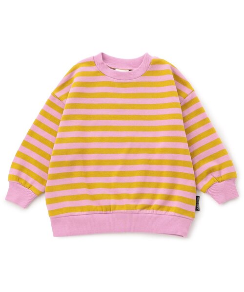 BREEZE(ブリーズ)の「【WEB限定/裏起毛】あったか無地ボーダートレーナー(スウェット・キッズ・ブラック/ブルー/その他12/ブラウン/ピンク/グリーン/キャメル/オレンジ/ミント/その他11・90/100/110/120/130/140/150/160)」の1枚目の写真