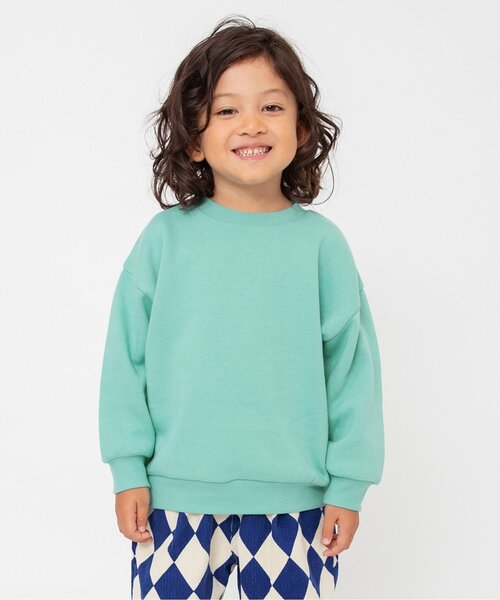 BREEZE(ブリーズ)の「【WEB限定/裏起毛】あったか無地ボーダートレーナー(スウェット・キッズ・ブラック/ブルー/その他12/ブラウン/ピンク/グリーン/キャメル/オレンジ/ミント/その他11・90/100/110/120/130/140/150/160)」の5枚目の写真