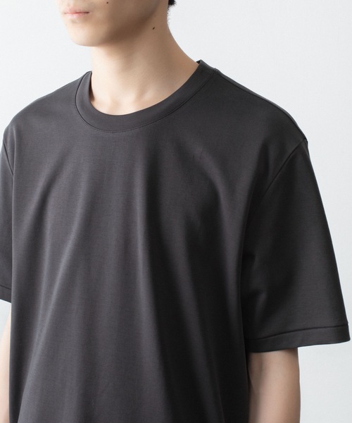 ATTACHMENT（アタッチメント）の「コットン ダブルフェイス スリムフィット S/S TEE / COTTON DOUBLE FACE SLIM FIT S/S TEE（Tシャツ/カットソー・メンズ・ダークグレー/ダークベージュ/ホワイト/ブラウン/ブラック・1/2/3）」の7枚目の写真