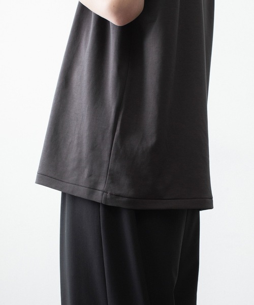 ATTACHMENT（アタッチメント）の「コットン ダブルフェイス スリムフィット S/S TEE / COTTON DOUBLE FACE SLIM FIT S/S TEE（Tシャツ/カットソー・メンズ・ダークグレー/ダークベージュ/ホワイト/ブラウン/ブラック・1/2/3）」の8枚目の写真