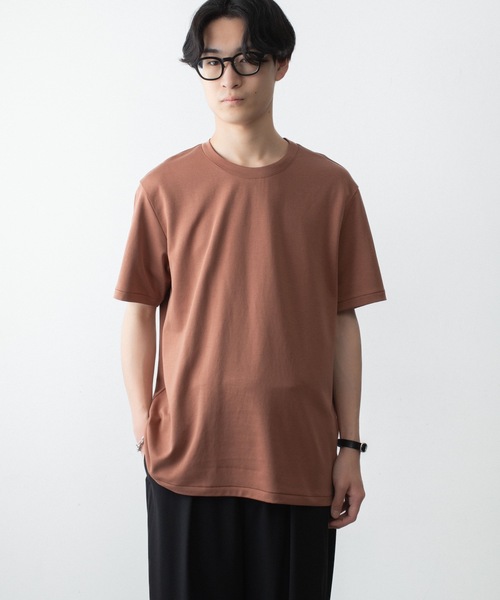 ATTACHMENT（アタッチメント）の「コットン ダブルフェイス スリムフィット S/S TEE / COTTON DOUBLE FACE SLIM FIT S/S TEE（Tシャツ/カットソー・メンズ・ダークグレー/ダークベージュ/ホワイト/ブラウン/ブラック・1/2/3）」の13枚目の写真