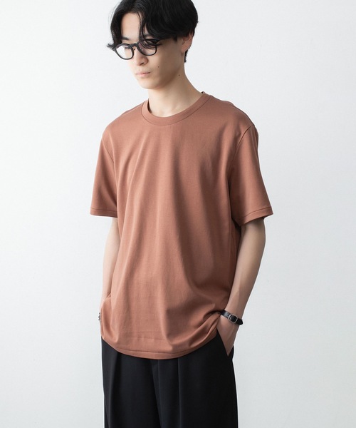 ATTACHMENT（アタッチメント）の「コットン ダブルフェイス スリムフィット S/S TEE / COTTON DOUBLE FACE SLIM FIT S/S TEE（Tシャツ/カットソー・メンズ・ダークグレー/ダークベージュ/ホワイト/ブラウン/ブラック・1/2/3）」の15枚目の写真