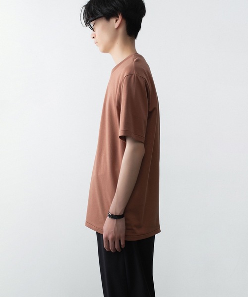 ATTACHMENT（アタッチメント）の「コットン ダブルフェイス スリムフィット S/S TEE / COTTON DOUBLE FACE SLIM FIT S/S TEE（Tシャツ/カットソー・メンズ・ダークグレー/ダークベージュ/ホワイト/ブラウン/ブラック・1/2/3）」の16枚目の写真