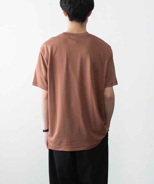 ATTACHMENT（アタッチメント）の「コットン ダブルフェイス スリムフィット S/S TEE / COTTON DOUBLE FACE SLIM FIT S/S TEE（Tシャツ/カットソー・メンズ・ダークグレー/ダークベージュ/ホワイト/ブラウン/ブラック・1/2/3）」の17枚目の写真