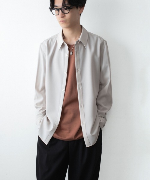 ATTACHMENT（アタッチメント）の「コットン ダブルフェイス スリムフィット S/S TEE / COTTON DOUBLE FACE SLIM FIT S/S TEE（Tシャツ/カットソー・メンズ・ダークグレー/ダークベージュ/ホワイト/ブラウン/ブラック・1/2/3）」の21枚目の写真