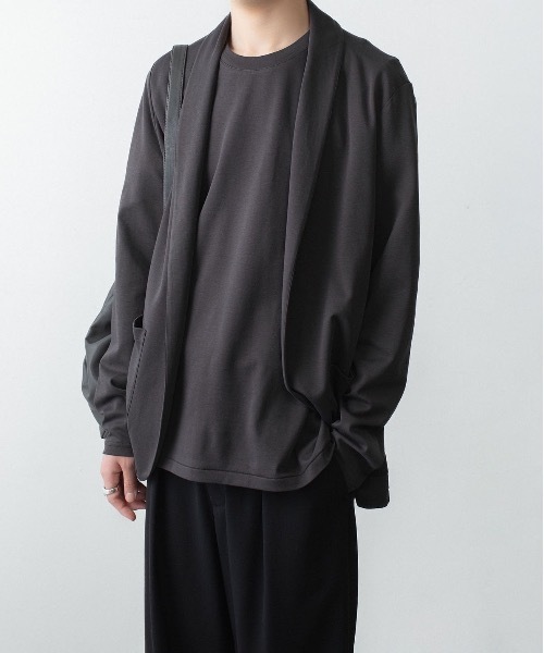 ATTACHMENT(アタッチメント)の「コットン ダブルフェイス スリムフィット S/S TEE / COTTON DOUBLE FACE SLIM FIT S/S TEE(Tシャツ/カットソー・メンズ・ダークグレー/ダークベージュ/ホワイト/ブラウン/ブラック・1/2/3/4)」の7枚目の写真