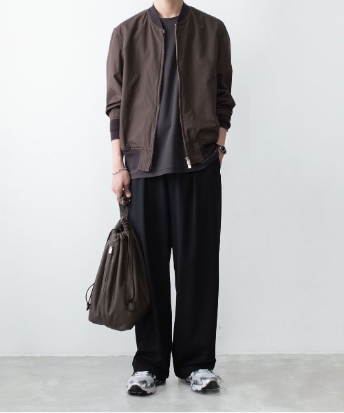 ATTACHMENT(アタッチメント)の「コットン ダブルフェイス スリムフィット S/S TEE / COTTON DOUBLE FACE SLIM FIT S/S TEE(Tシャツ/カットソー・メンズ・ダークグレー/ダークベージュ/ホワイト/ブラウン/ブラック・1/2/3/4)」の8枚目の写真