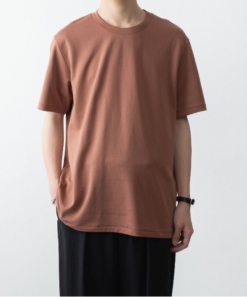 ATTACHMENT(アタッチメント)の「コットン ダブルフェイス スリムフィット S/S TEE / COTTON DOUBLE FACE SLIM FIT S/S TEE(Tシャツ/カットソー・メンズ・ダークグレー/ダークベージュ/ホワイト/ブラウン/ブラック・1/2/3/4)」の11枚目の写真