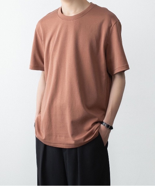 ATTACHMENT(アタッチメント)の「コットン ダブルフェイス スリムフィット S/S TEE / COTTON DOUBLE FACE SLIM FIT S/S TEE(Tシャツ/カットソー・メンズ・ダークグレー/ダークベージュ/ホワイト/ブラウン/ブラック・1/2/3/4)」の12枚目の写真