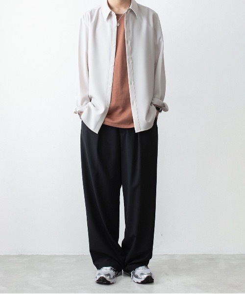 ATTACHMENT(アタッチメント)の「コットン ダブルフェイス スリムフィット S/S TEE / COTTON DOUBLE FACE SLIM FIT S/S TEE(Tシャツ/カットソー・メンズ・ダークグレー/ダークベージュ/ホワイト/ブラウン/ブラック・1/2/3/4)」の19枚目の写真
