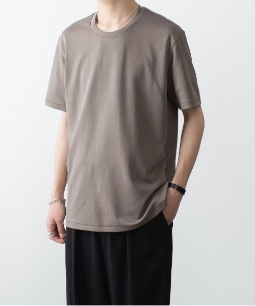 ATTACHMENT(アタッチメント)の「コットン ダブルフェイス スリムフィット S/S TEE / COTTON DOUBLE FACE SLIM FIT S/S TEE(Tシャツ/カットソー・メンズ・ダークグレー/ダークベージュ/ホワイト/ブラウン/ブラック・1/2/3/4)」の21枚目の写真