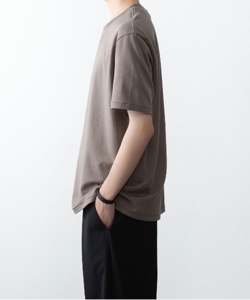 ATTACHMENT(アタッチメント)の「コットン ダブルフェイス スリムフィット S/S TEE / COTTON DOUBLE FACE SLIM FIT S/S TEE(Tシャツ/カットソー・メンズ・ダークグレー/ダークベージュ/ホワイト/ブラウン/ブラック・1/2/3/4)」の22枚目の写真
