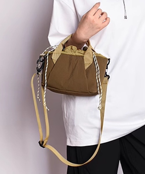 aimoha(アイモハ)の「【B.A.G】トート巾着ミニバッグ(トートバッグ・レディース・ワインレッド/グレー/ダークベージュ/ベージュ・FREE)」の3枚目の写真