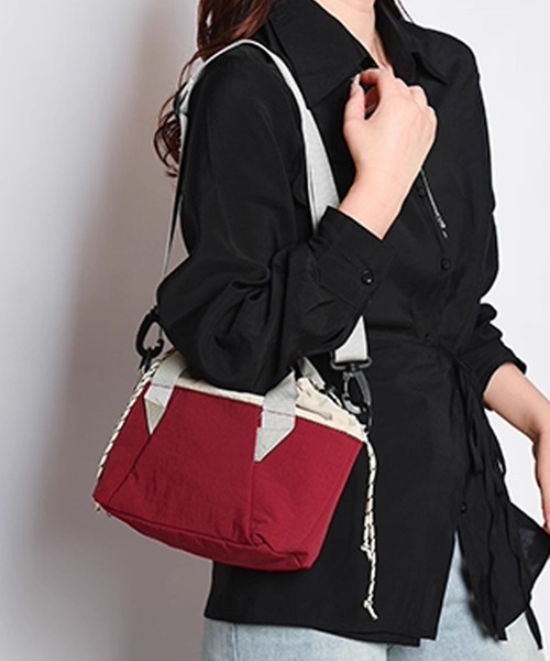 aimoha(アイモハ)の「【B.A.G】トート巾着ミニバッグ(トートバッグ・レディース・ワインレッド/グレー/ダークベージュ/ベージュ・FREE)」の13枚目の写真