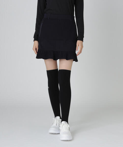 PEARLY GATES(パーリーゲイツ)の「【PEARLY GATES】ポリエステルヤーンmmニットスカート(スカート・レディース・グレー/ネイビー・SMALL/LARGE)」の2枚目の写真