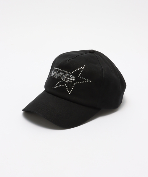 WOKE EDGE / ウォークエッジ Rhinestone WE Star Logo Cap