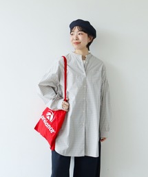 【WEB限定カラー】オーガニックマグワッシャー ロング丈シャツ