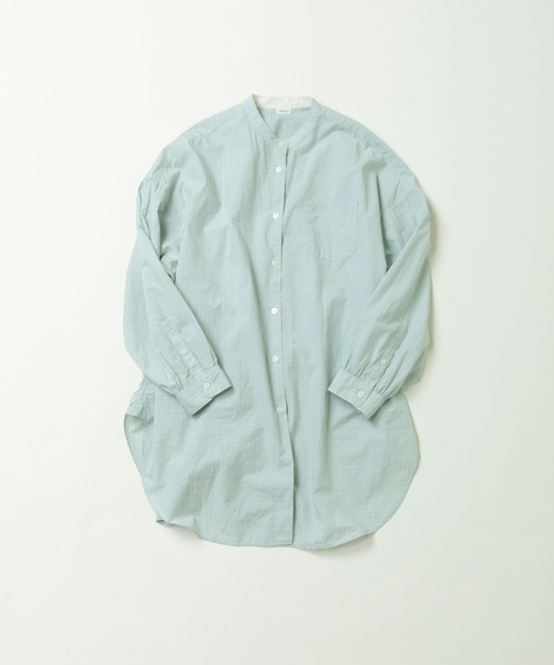 PAR ICI（パーリッシィ）の「【WEB限定カラー】オーガニックマグワッシャー ロング丈シャツ（シャツ/ブラウス・レディース・ネイビー/サックスブルー/ホワイト/グレー・FREE）」の5枚目の写真