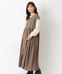 one'sterrace（ワンズテラス）の「ノースリーブ 前開き比翼ワンピース（ワンピース）」