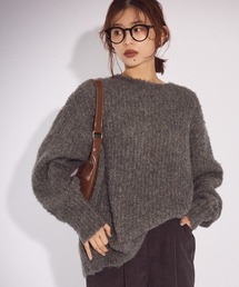 Green　Parks | ブークレMIXニットチュニック(ニット/セーター)