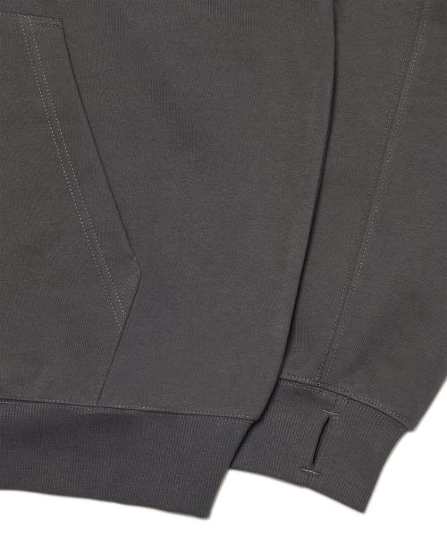 NOMANUAL(NOMANUAL)の「R.V ARCH LOGO HOODED ZIP-UP - CHARCOAL(パーカー・レディース・その他・X-LARGE/SMALL/MEDIUM/LARGE)」の4枚目の写真