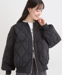 Cutie Blonde | モールキルティング中綿ブルゾン(ブルゾン)