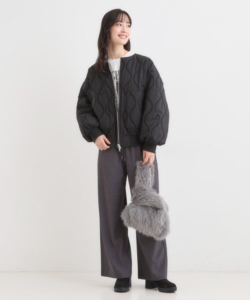 Cutie Blonde（キューティーブロンド）の「モールキルティング中綿ブルゾン（ブルゾン・レディース・オリーブ/ブラック・00）」の5枚目の写真