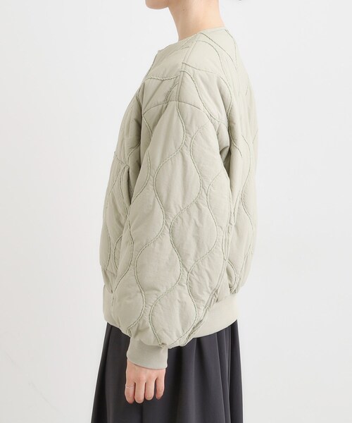 Cutie Blonde（キューティーブロンド）の「モールキルティング中綿ブルゾン（ブルゾン・レディース・オリーブ/ブラック・00）」の12枚目の写真