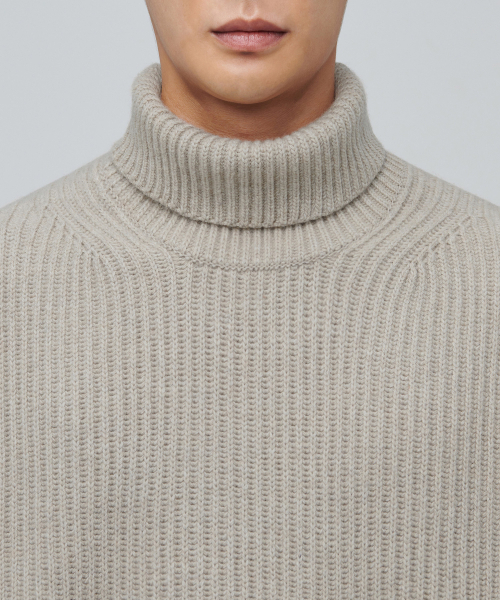 MUSINSA STANDARD（ムシンサスタンダード）の「ラムウールリブタートルネックニット[きのこ]（ニット/セーター・メンズ・その他・SMALL/MEDIUM/LARGE/X-LARGE/XX-LARGE）」の3枚目の写真