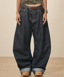 TAKEASY（テイクイージー）の「カーブドJジーンズ（インディゴブルー）（デニムパンツ）」