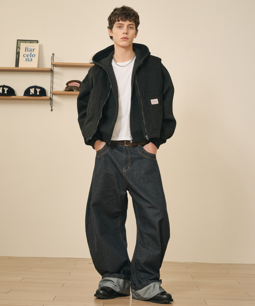 TAKEASY(テイクイージー)の「カーブドJジーンズ(インディゴブルー)(デニムパンツ・メンズ・その他・SMALL/MEDIUM/LARGE/X-LARGE)」の6枚目の写真