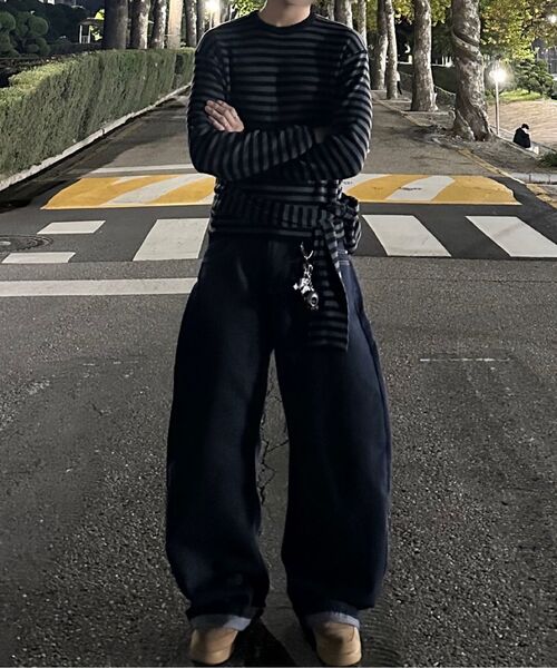 TAKEASY(テイクイージー)の「カーブドJジーンズ(インディゴブルー)(デニムパンツ・メンズ・その他・SMALL/MEDIUM/LARGE/X-LARGE)」の12枚目の写真