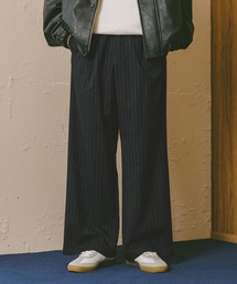 RAGEBLUE | TRストレッチ/ピンストライプワイドパンツ(スラックス)