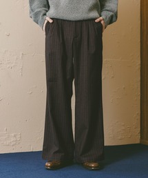 RAGEBLUE | TRストレッチ/ピンストライプワイドパンツ(スラックス)